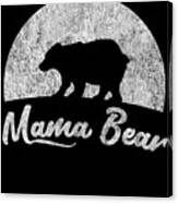 Retro Mama Bear Canvas Print