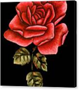 Retro Rose Canvas Print