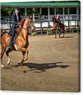 Riding The Practice Ring Canvas Print