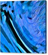 River Flows Abstract Canvas Print