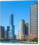 Riverview Skyline Panorama No 2 - Chicago Canvas Print
