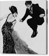 Robert Morse Jumping Over Donna Sanders's Gown Canvas Print