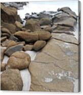 Rocks On The Shore Canvas Print