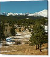 Rocky Mountain Continental Divide Above Jamestown Canvas Print