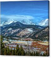 Rocky Mountain Winter Colors Canvas Print