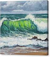 Rolling Waves Canvas Print