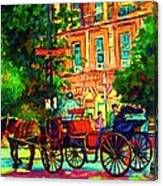 Romantic Carriage Ride Canvas Print