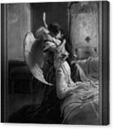 Romantic Encounter By Mihaly Von Zichy Canvas Print