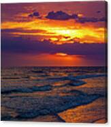 Romantic Sunset At Siesta Key Canvas Print