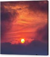 Roof Top Sunset Canvas Print