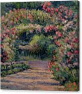 Rose Arbor At Giverny Canvas Print