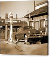 Route 66 - Old Service Station Canvas Print