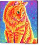 Rover The Orange Tabby Cat Canvas Print
