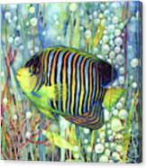 Royal Angelfish-pastel Colors Canvas Print