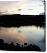 Ruidoso Lake Sunset Canvas Print