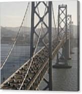 Rush Hour On The San Francisco Bay Bridge Canvas Print