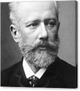 Russian Composer Pyotr Ilyich Tchaikovsky. Portrait Photograph, 1888. Russian Photographer. Canvas Print