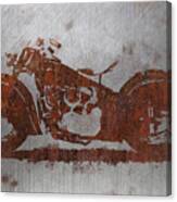 Rust Indian Classic Motorcycle Canvas Print