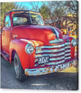 Rustic Red Chevy 3100 Canvas Print