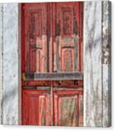 Rustic Red Door Of Estremoz Canvas Print