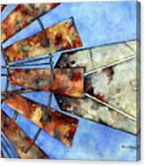 Rusty Windmill Canvas Print