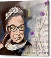 Ruth Bader Ginsburg Canvas Print