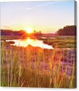 Rye Marsh Sunset Canvas Print