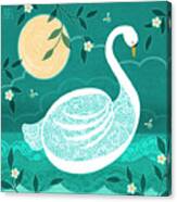 S Is For Swan Canvas Print