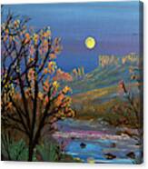 Sabino Canyon Moonrise Canvas Print