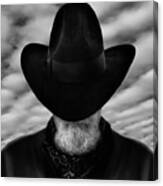 Sad Cowboy Selfie Canvas Print