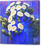 Saguaro In Blue Canvas Print