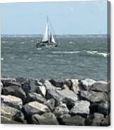 Sailing At Fort Monroe Canvas Print