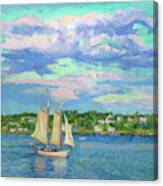 Sailing Gloucester Harbor Canvas Print
