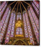 Sainte Chapelle Stained Glass In Paris Canvas Print