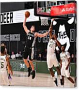 San Antonio Spurs V Milwaukee Bucks Canvas Print