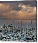 San Diego Yacht Club At Sunset Canvas Print