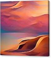 Sand Dunes Abstract No2 Canvas Print