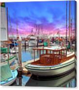 Santa Barbara Marina Boats Canvas Print