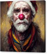 Santa Clown Canvas Print