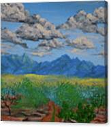 Santa Rita Mountains Clouds, Green Valley Az Canvas Print