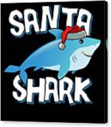 Santa Shark Canvas Print