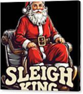 Santa Sleigh King Christmas Canvas Print