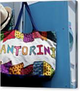 Santorini Bag Canvas Print