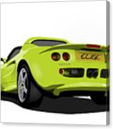 Scandal Green S1 Series One Elise Classic Sports Car Canvas Print