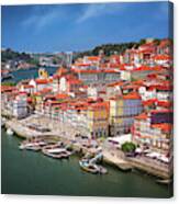 Scenes Of Old Porto Portugal Canvas Print