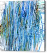 Scribble In Blue #1 Canvas Print