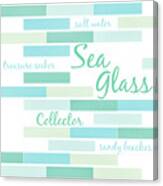 Sea Glass Collector Canvas Print