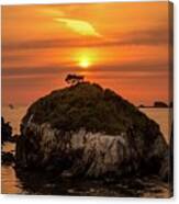 Sea Stack Sunset Canvas Print