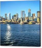 Seattle From The Sound Canvas Print