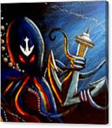 Seattle Kraken Hockey Octopus Anchor Scuba Painting by Teo Alfonso